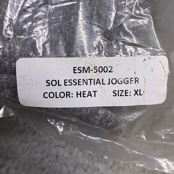 SOL ANGELES Pants Mens XL Extra Large Heather Gray Essential Joggers Striped - Picture 14 of 16